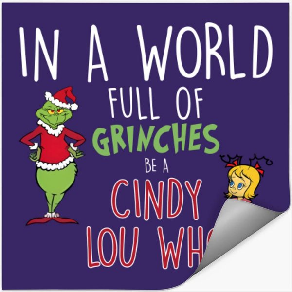 Cindy Lou Who Stickers - Fun Holiday Accents-image