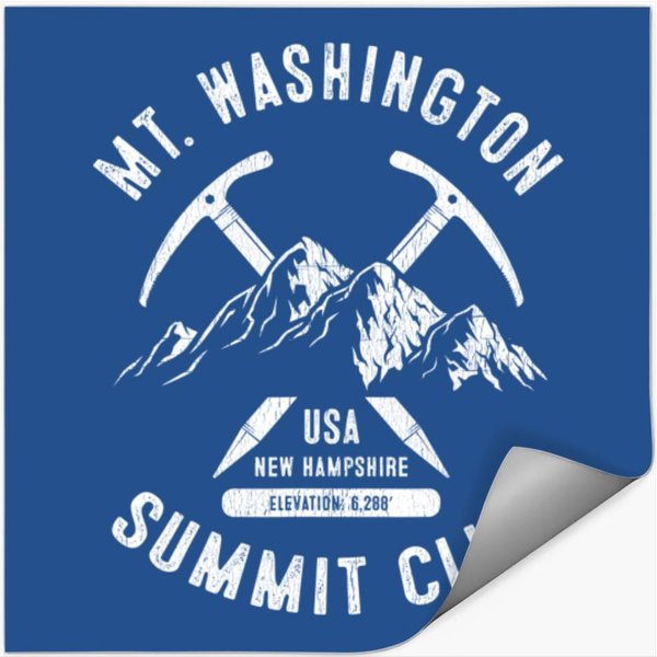 Mount Washington Summit Club I Climbed Mt Washington T Stickers-image