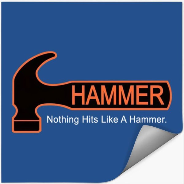 Hammer Bowling Men's Black Stickers-image