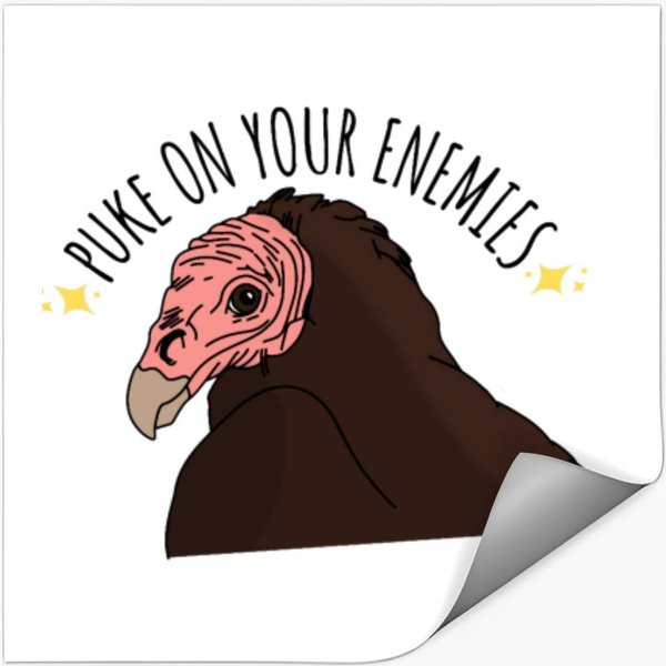 Turkey Vulture Defense Mechanism Stickers-image