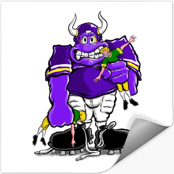 Viking Purple People Eater Stickers-image