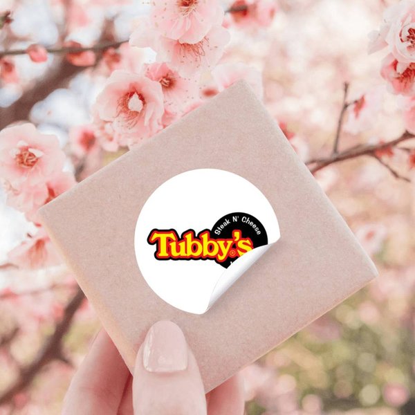 Tubby's Steak N' Cheese Restaurant Logo Stickers-image