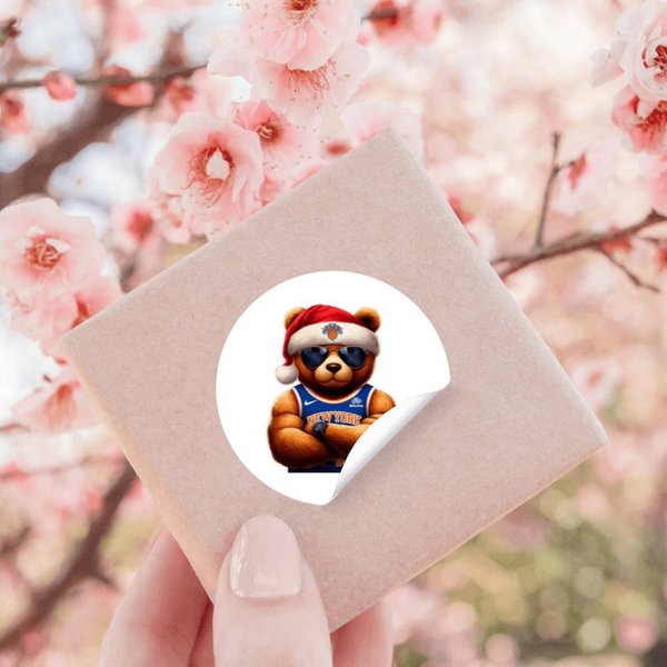 New Yorks Knicks Christmas Stickers-image