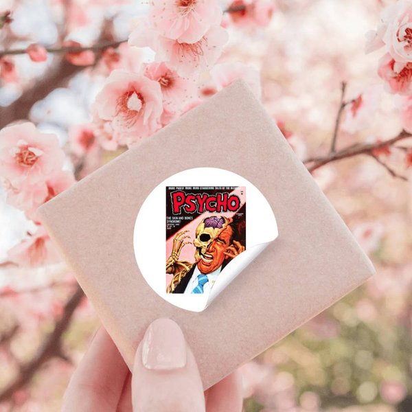 Psycho Vol1 Vintage Horror Comics Stickers-image