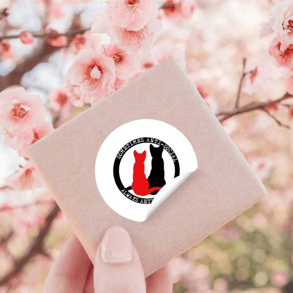 Antifa Cats Classic T-Shirt Stickers-image