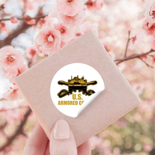 Us Armored Cavalry Stickers-image