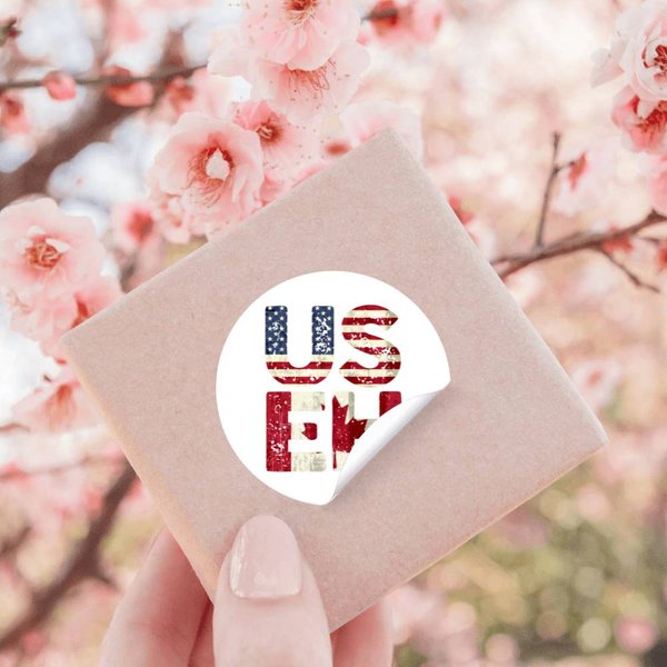 Canada Us Eh American Canadian Flag Vintage America Colors Patriotic Gifts Stickers-image