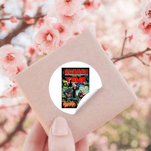 Horror From The Tomb Vintage Comic Book Cover Stickers-image