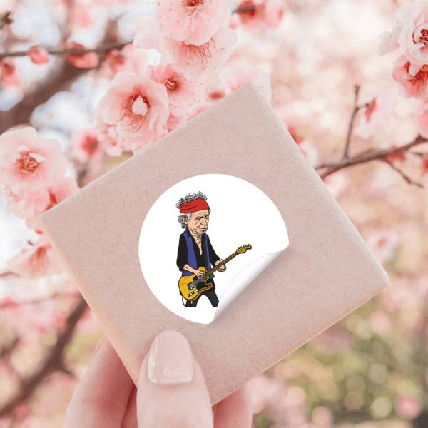 Keith Richards Fanart Color Classic Stickers-image