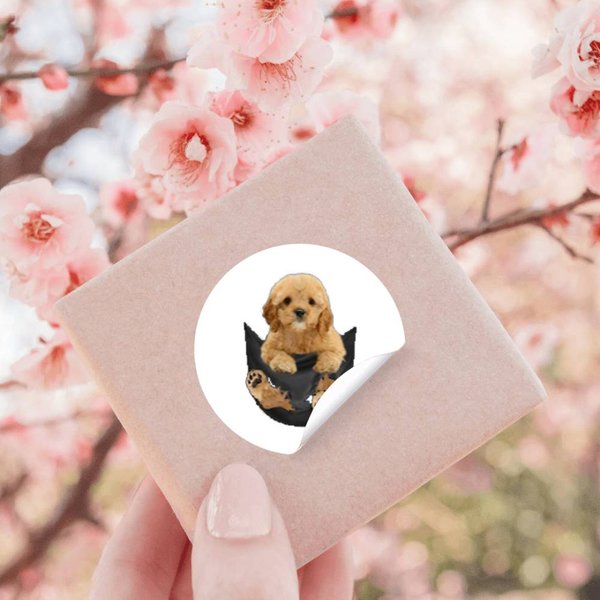 Cute Cockapoo Dog Cockapoo Owner Love Cockapoo In Pocket Stickers-image