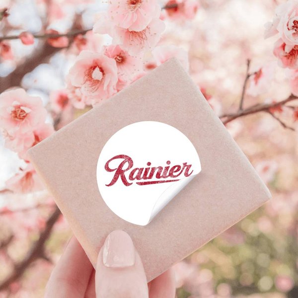 Rainier Beer Mountain Fresh Logo - Vintage Look Stickers-image