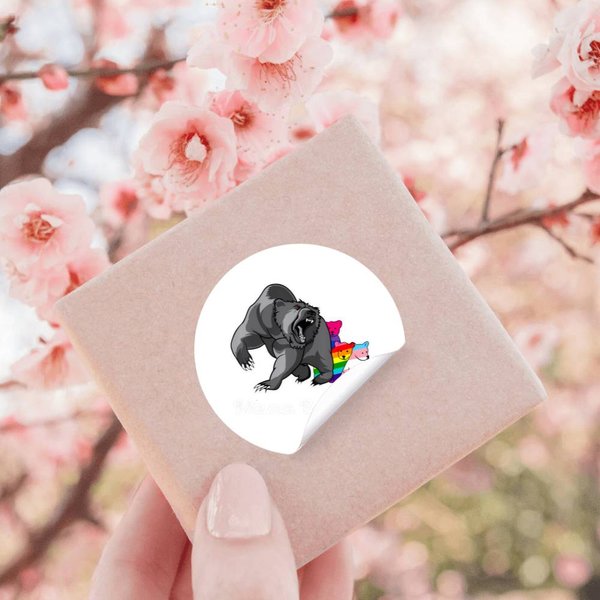 Bear Lgbt Gay Trans Pride Support Lgbtq Parade Stickers-image