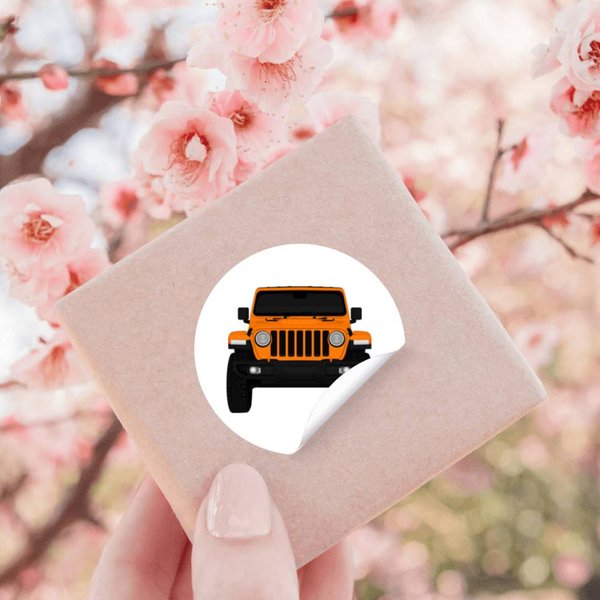 Offroad Wrangler Orange Stickers-image