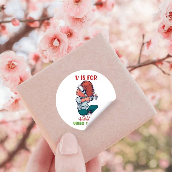 V Is For Video Games Stickers-image