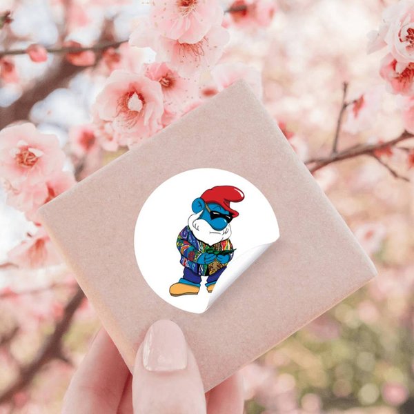 Call Me Big Poppa Smurf 2 Stickers-image