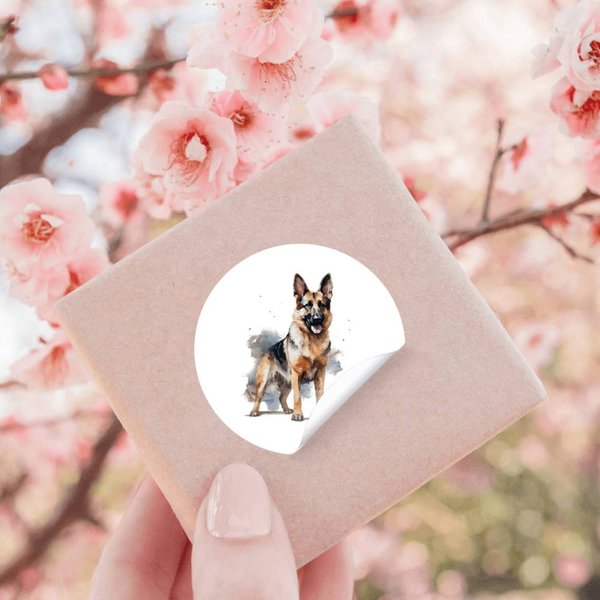 German Shepherd German Shepherd Watercolor Style Stickers-image