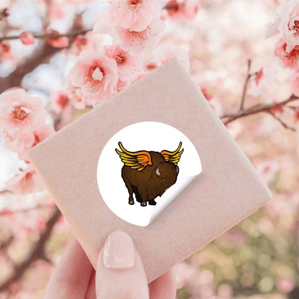 Buffalo Wings Graphic Pun Funny Stickers-image