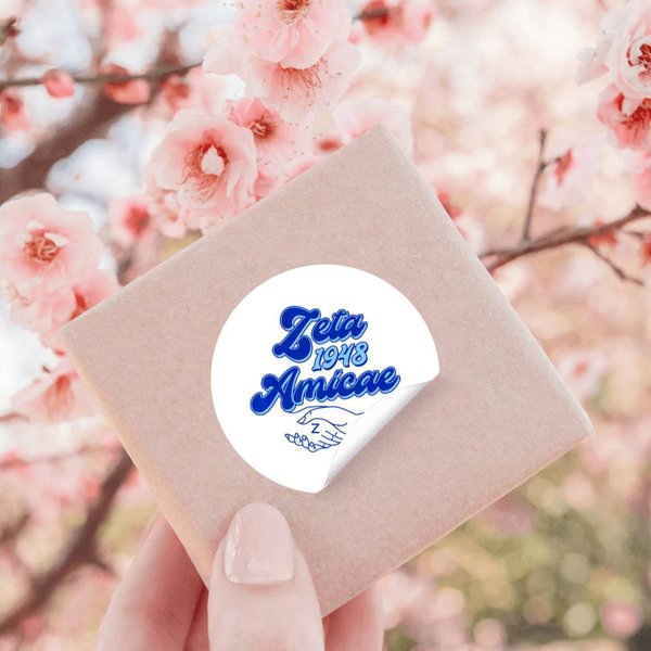 Zeta Phi Beta Sorority Paraphernalia, Zeta Amicae Since 1948 Stickers-image