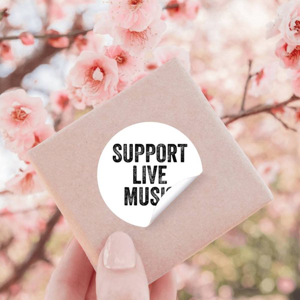 Support Live Music Concert Music Band Lover Live Wo Stickers-image