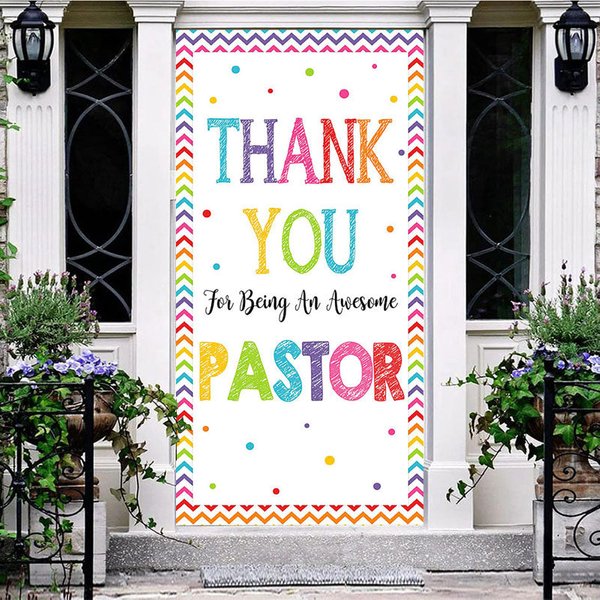Aperturee Thank You For Being An Awesome Pastor Party Door Cover, 30x80 Inch, 28.48 USD, party door covers, ANML139A-A