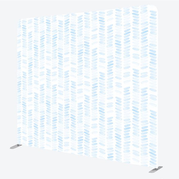 Aperturee Blue Watercolor Pattern Tension Fabric Backdrop Abstract Brush Stroke Decoration Baby Boy Shower Background Studio Prop