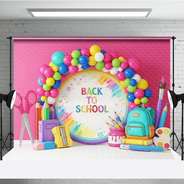 Aperturee Back to School Photography Backdrop Professional Art Class Studio Prop