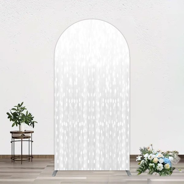 Aperturee Glitter Grey Bokeh Simple Photography Arch Backdrop, 1.6 x 4 ft (0.5 x 1.2 m), 98.18 USD, arch backdrop kit, GAH0B260-AJ