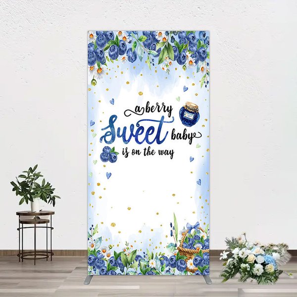 Aperturee Sweet Berry Floral Lovely Baby Shower Rectangle Backdrop, 1.6 x 4 ft (0.5 x 1.2 m), 98.18 USD, arch backdrop kit, GLH0G203CF-AJ