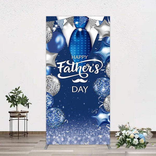 Aperturee Happy Fathers Day Suit With Balloons Rectangle Backdrop, 1.6 x 4 ft (0.5 x 1.2 m), 98.18 USD, arch backdrop kit, GZH0E634CF-AJ