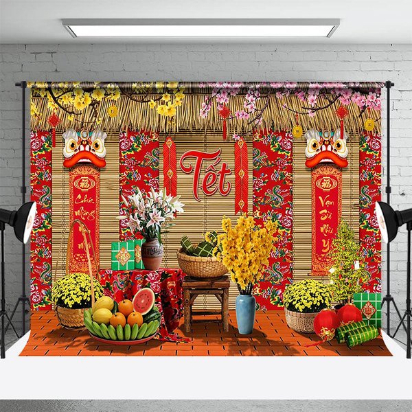 Aperturee Vietnamese Lunar New Year Tet Backdrop Cultural Event Photography