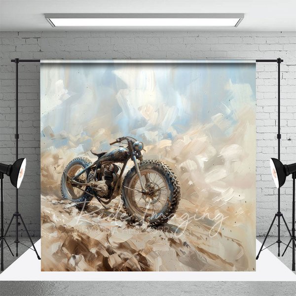 Aperturee Abstract Painted Dirt Bike Sports Photo Backdrop, 3X2FT(1MX0.6M), 14 USD, sports backdrops, LRHD1K86-M