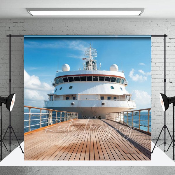 Aperturee Blue Sky Coast Plank Road Ship Natural Scene Backdrop, 3X2FT(1MX0.6M), 14 USD, natural scenery backdrops, LRHD2K12-M
