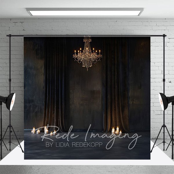 Aperturee Medieval Dark Room Curtain Retro Wall Photo Backdrop, 3X2FT(1MX0.6M), 14 USD, retro wall backdrops, LRHD4K55-M
