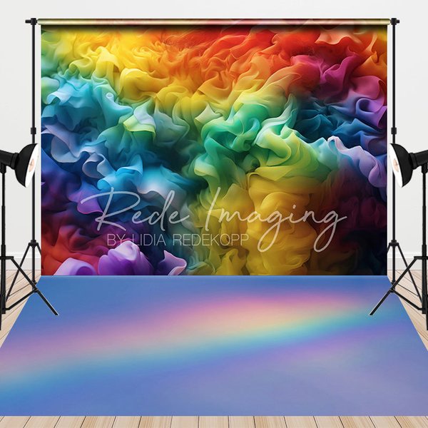 Aperturee Like 3D Color Crease Effect Rainbow Combo Set Backdrop, 7 x 5 ft / 7 x 5 ft, 97.4 USD, combo set backdrops, LRHD4K93-D, MAT-DCHD5B31-D