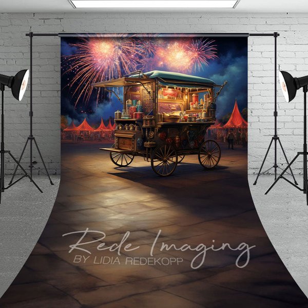 Aperturee Sparkle Sky Vending Cart Independence Day Sweep Backdrop, 5 x 7 ft (1.5 x 2.1 m), 42 USD, sweep backdrops, LRSD4K65-D