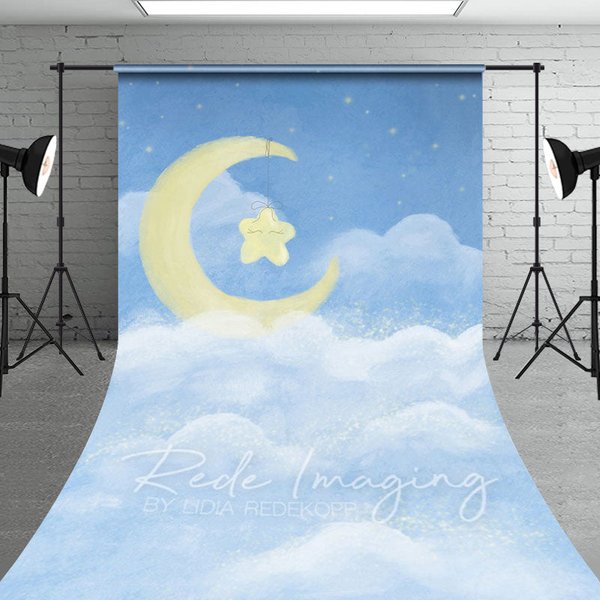 Aperturee Sleep Tight Blue Birthday Cake Smash Sweep Backdrop, 5 x 7 ft (1.5 x 2.1 m), 42 USD, sweep backdrops, LRSD4K94-D