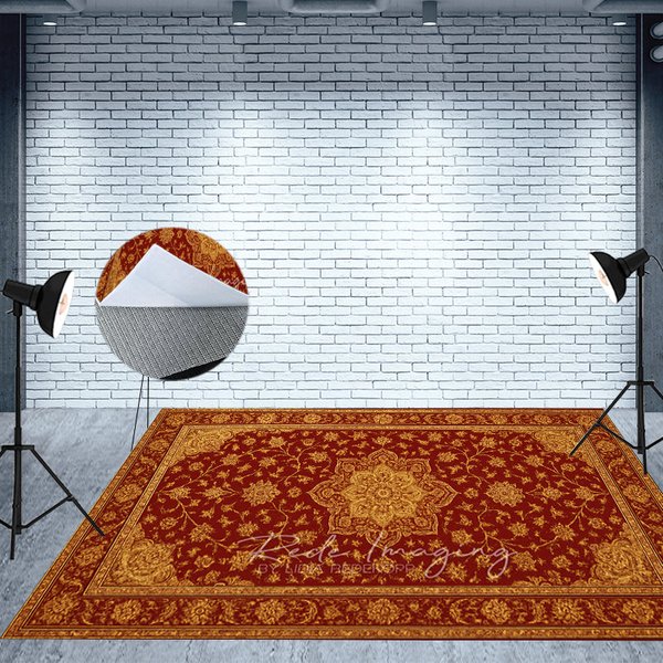 Aperturee Floral Burgundy Baroque Photo Fabric Floor Backdrop, 5X3FT(1.5X1M), 41.2 USD, fabric floor backdrops, MATLRHD7K03-E