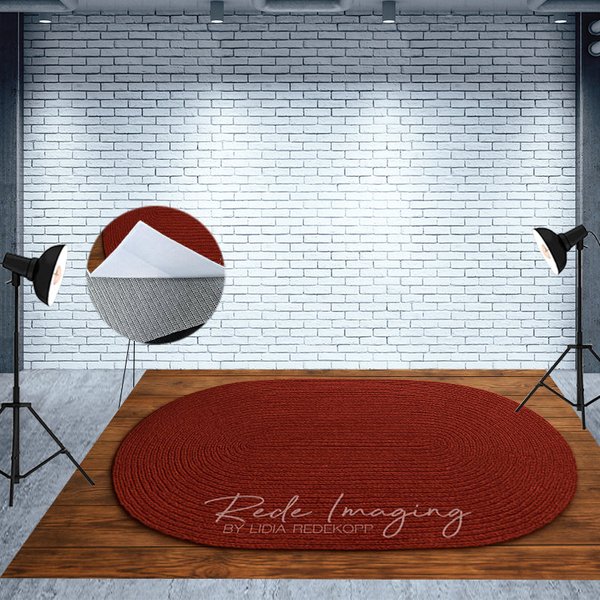 Aperturee Marroon Oval Rug Wood Fabric Floor Backdrop For Photo, 5X3FT(1.5X1M), 41.2 USD, fabric floor backdrops, MATLRHD7K80-E