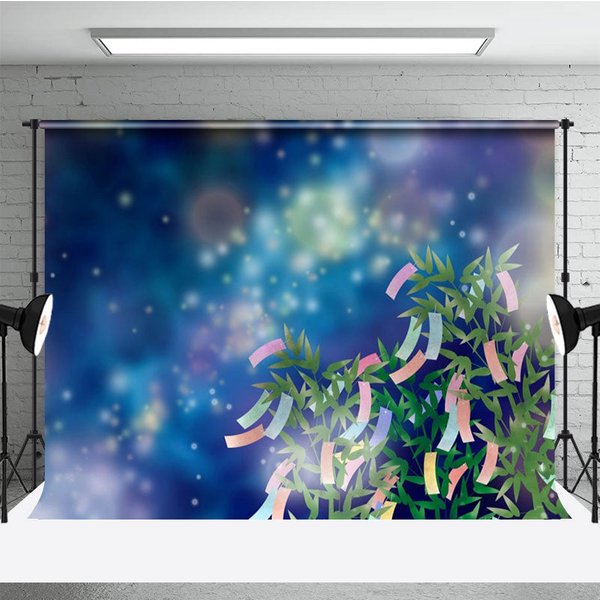 Aperturee Mystical Night Sky Pink Blossoms Petals Backdrop, 3X2FT(1MX0.6M), 14 USD, bokeh backdrops, NYHD11316945-M