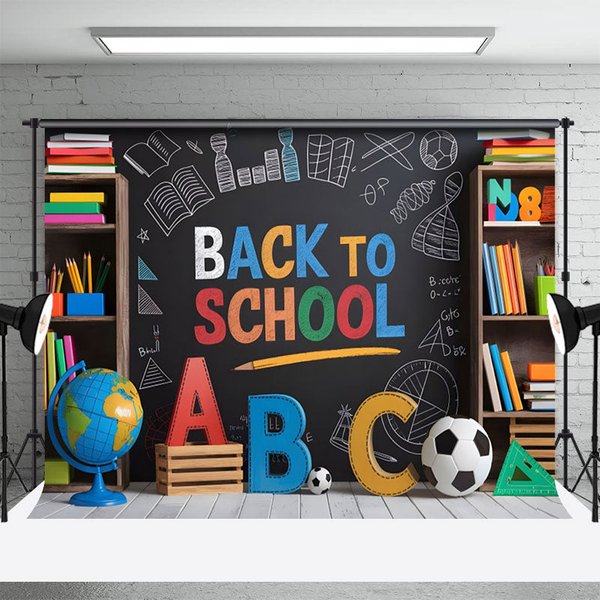 Aperturee Neat Classroom Blackboard Back To School Backdrop, 3X2FT(1MX0.6M), 14 USD, back to school backdrops, NYHD11429358-M
