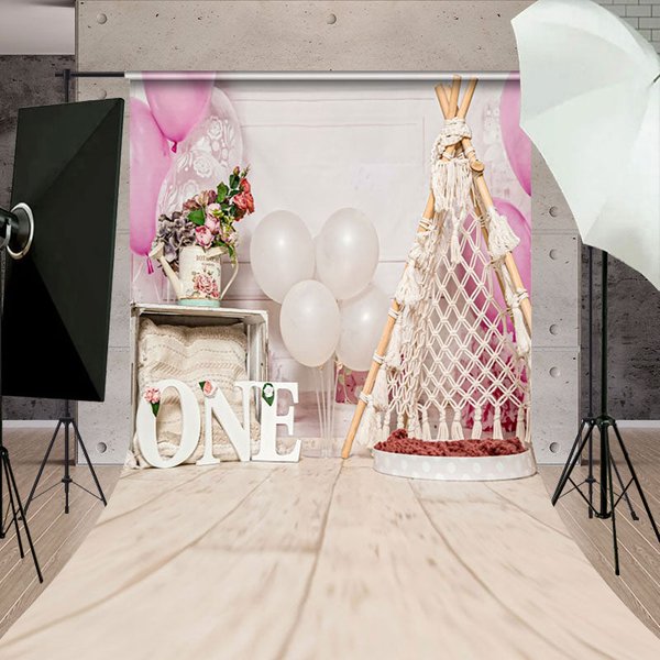 Aperturee Sweet Wood Tent Birthday Cake Smash Sweep Backdrop, 5X7FT(1.5X2.1M), 42 USD, sweep backdrops, NYSD11430510-D