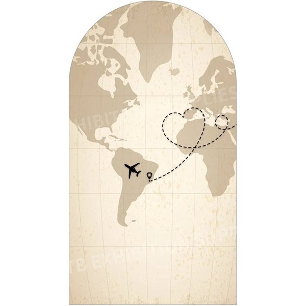 Aperturee Adventure Baby Shower Backdrop with Hot Air Balloon Airplane, Travel Theme Arch Decor for Gender Neutral Nursery Party