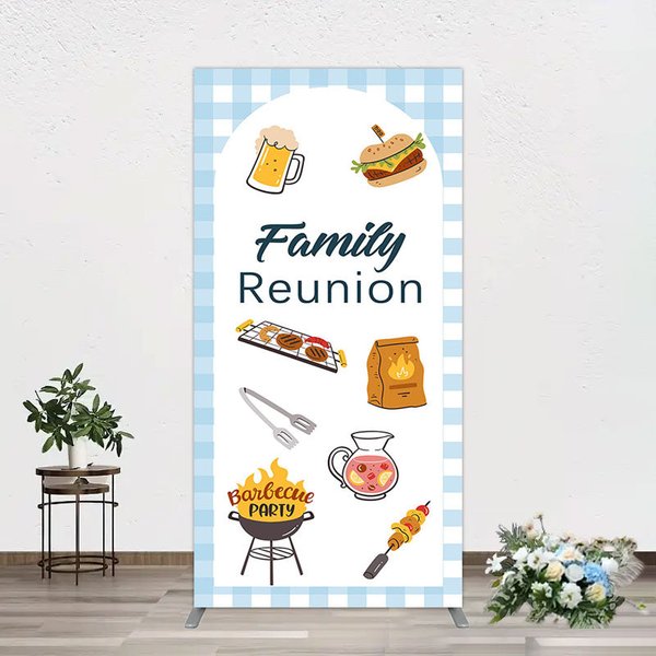Aperturee Summer Picnic Barbecue Family Reunion Rectangle Backdrop, 1.6 x 4 ft (0.5 x 1.2 m), 98.18 USD, arch backdrop kit, YMGD2Z27CF-AJ