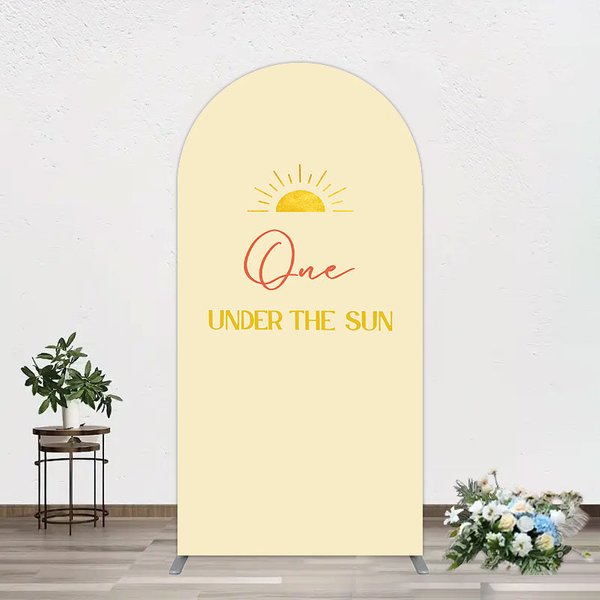 Aperturee First Trip Around Sun Happy Birthday Arch Backdrop, 1.6 x 4 ft (0.5 x 1.2 m), 98.18 USD, arch backdrop kit, YMGD2Z56-AJ