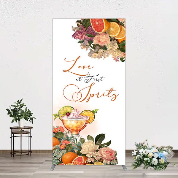 Aperturee Floral Love At First Sprits Wedding Rectangle Backdrop, 1.6 x 4 ft (0.5 x 1.2 m), 98.18 USD, arch backdrop kit, YMGD2Z61CF-AJ