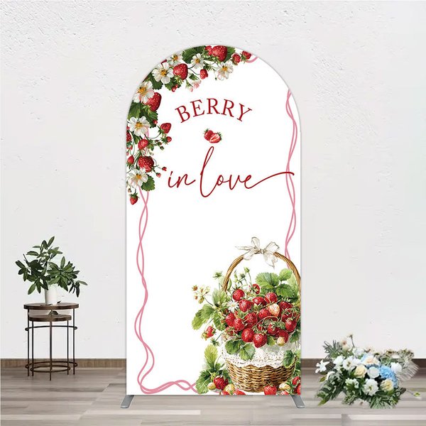 Aperturee Berry In Love Arch Backdrop Fruit Theme Arch Photo Prop