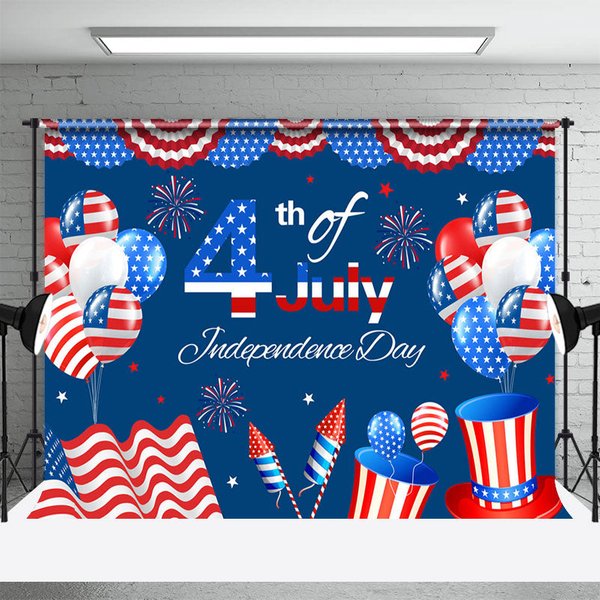 Aperturee Usa Flag Sparkle 4th July Independence Day Backdrop, 3X2FT(1MX0.6M), 14 USD, independence day backdrops, YZHD1P82-M