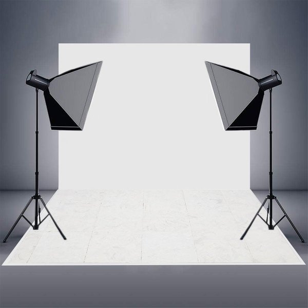 Aperturee Natural Marble White Grey Tiles Rubber Floor Mat | Rubber Floor For Photography | Floor Photography Background | Photo Floor Drops
