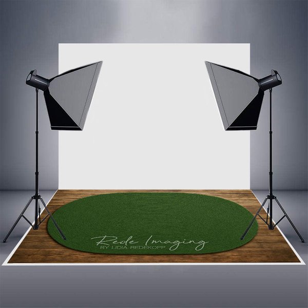 Aperturee Dark Green Oval Carpet Rubber Floor Mat For Photo, 5X4FT(1.5X1.2M), 129 USD, rubber floor mat, RUBLRHD7K75-G
