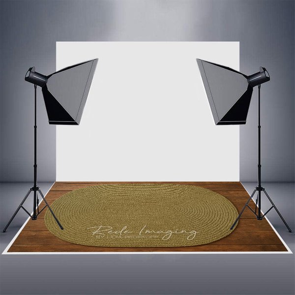 Aperturee Tan Oval Wooden Carpet Rubber Floor Mat For Photo, 5X4FT(1.5X1.2M), 129 USD, rubber floor mat, RUBLRHD7K78-G